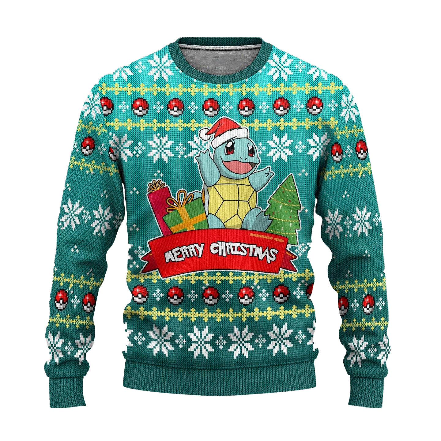 Pokemon Squirtle Anime Ugly Christmas Sweater Xmas Gift