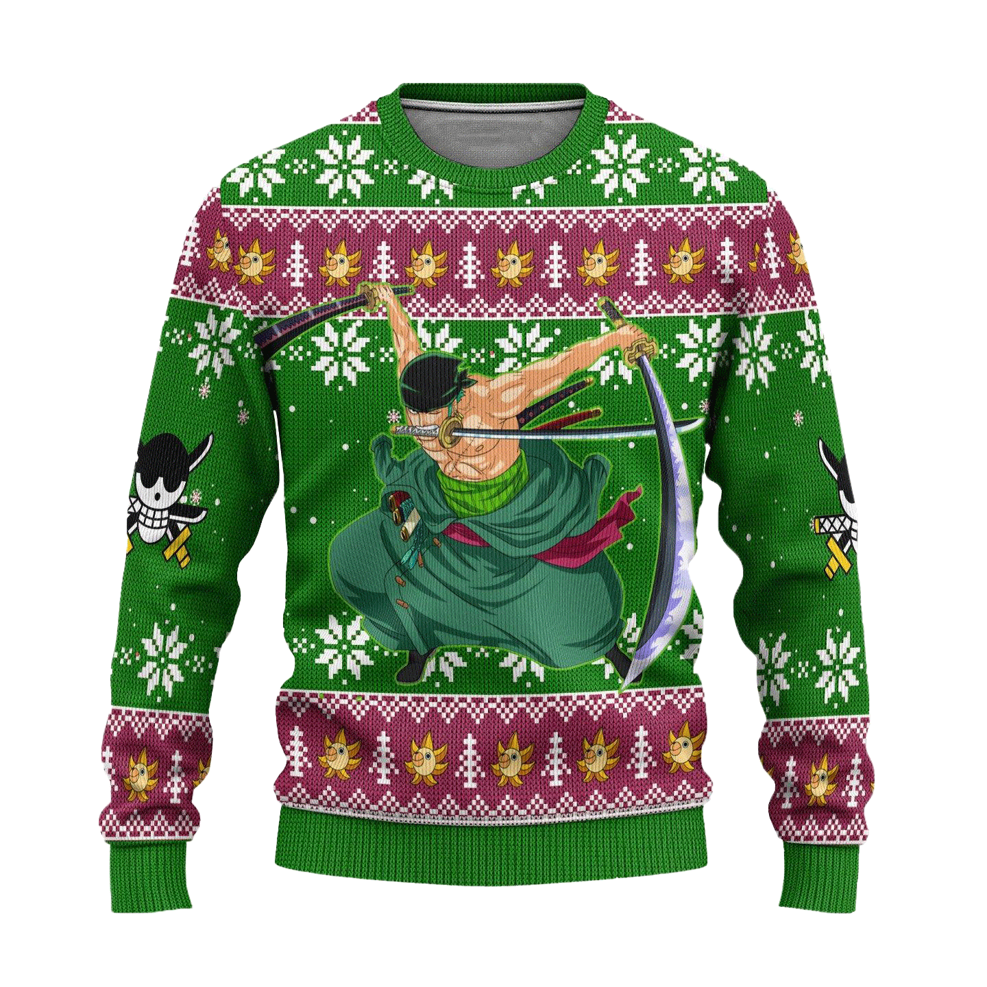 Zoro One Piece Anime Ugly Christmas Sweater Xmas Gift