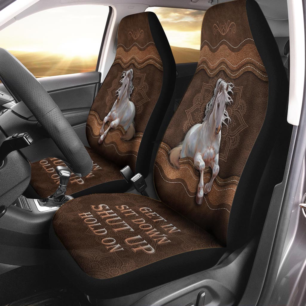 Get In Sit Down Shut Up Hold On-Horse Seat Covers