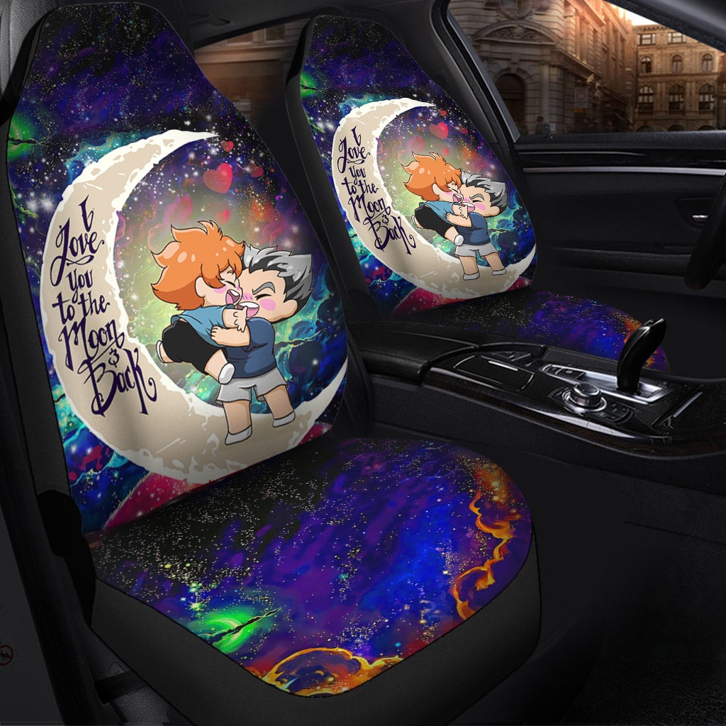 Bokuhina Love You To The Moon Galaxy Car Seat Covers