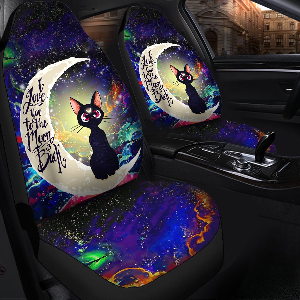 Cat Sailor Moon Love You To The Moon Galaxy Car Seat Covers