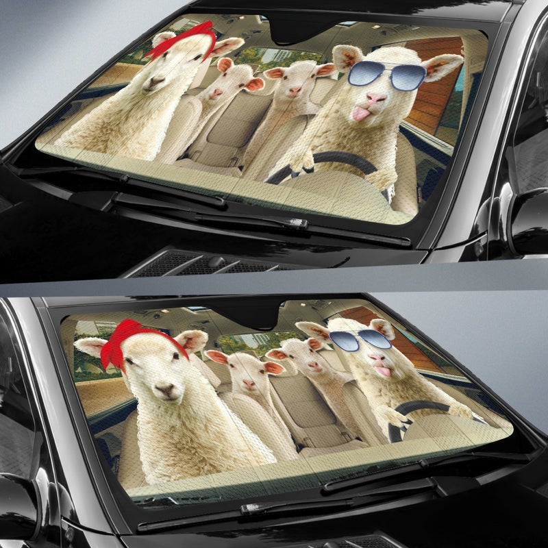 Driving Sheep Car Auto Sunshades