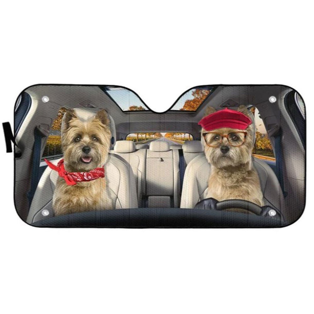 Cairn Terrier Dog Car Auto Sun Shades Windshield Accessories Decor Gift