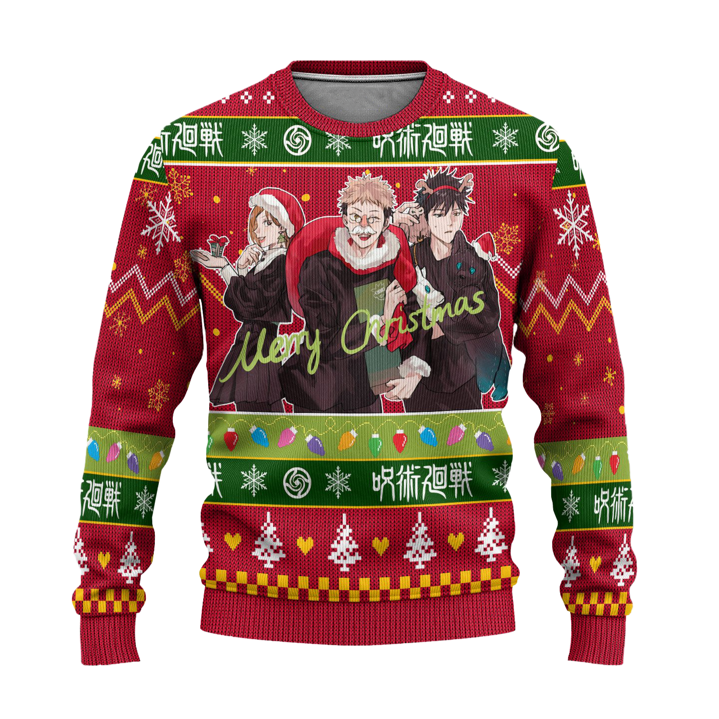 Jujutsu Kaisen Ugly Christmas Sweater Custom Xmas Gift