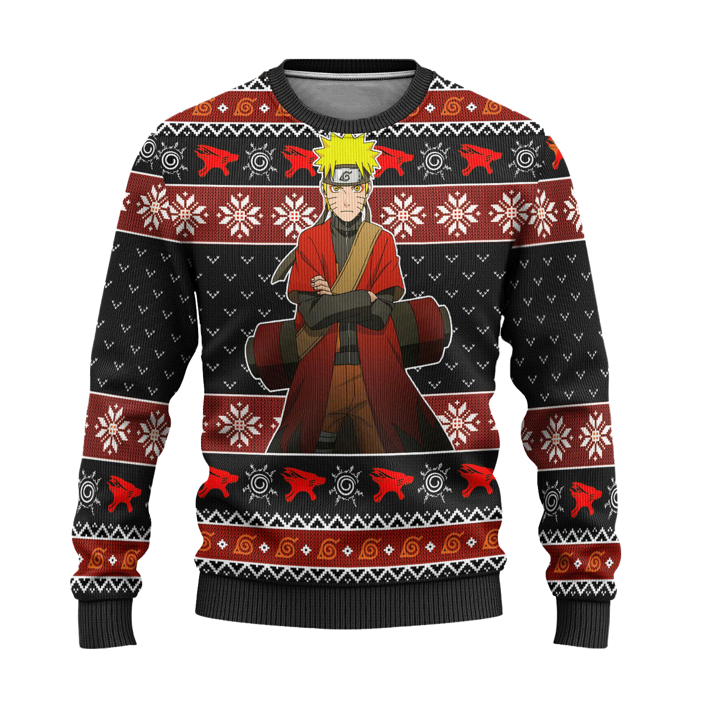 Naruto Sage Mode Anime Ugly Christmas Sweater Xmas Gift