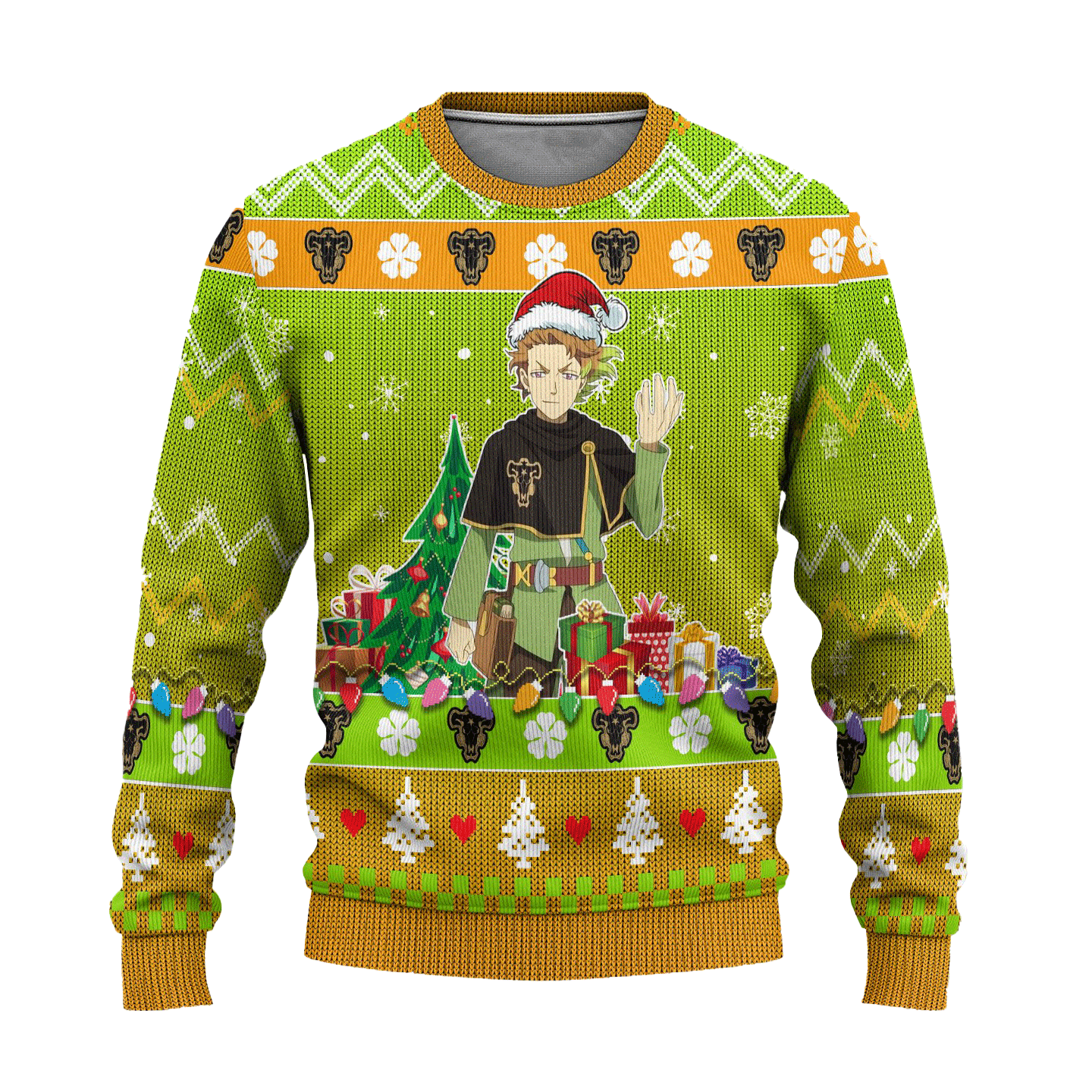 Finral Roulacase Anime Ugly Christmas Sweater Black Clover Xmas Gift