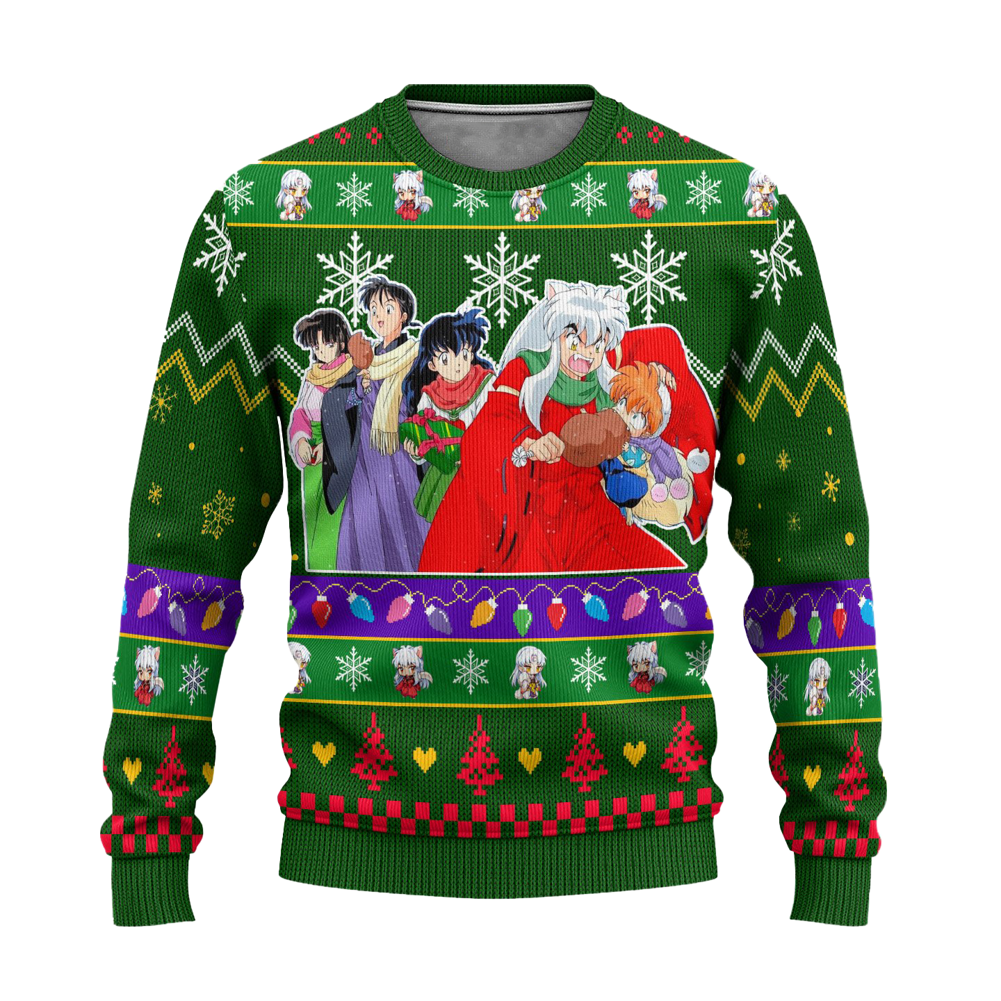 Inuyasha Anime Ugly Christmas Sweater InuYasha Xmas Gift