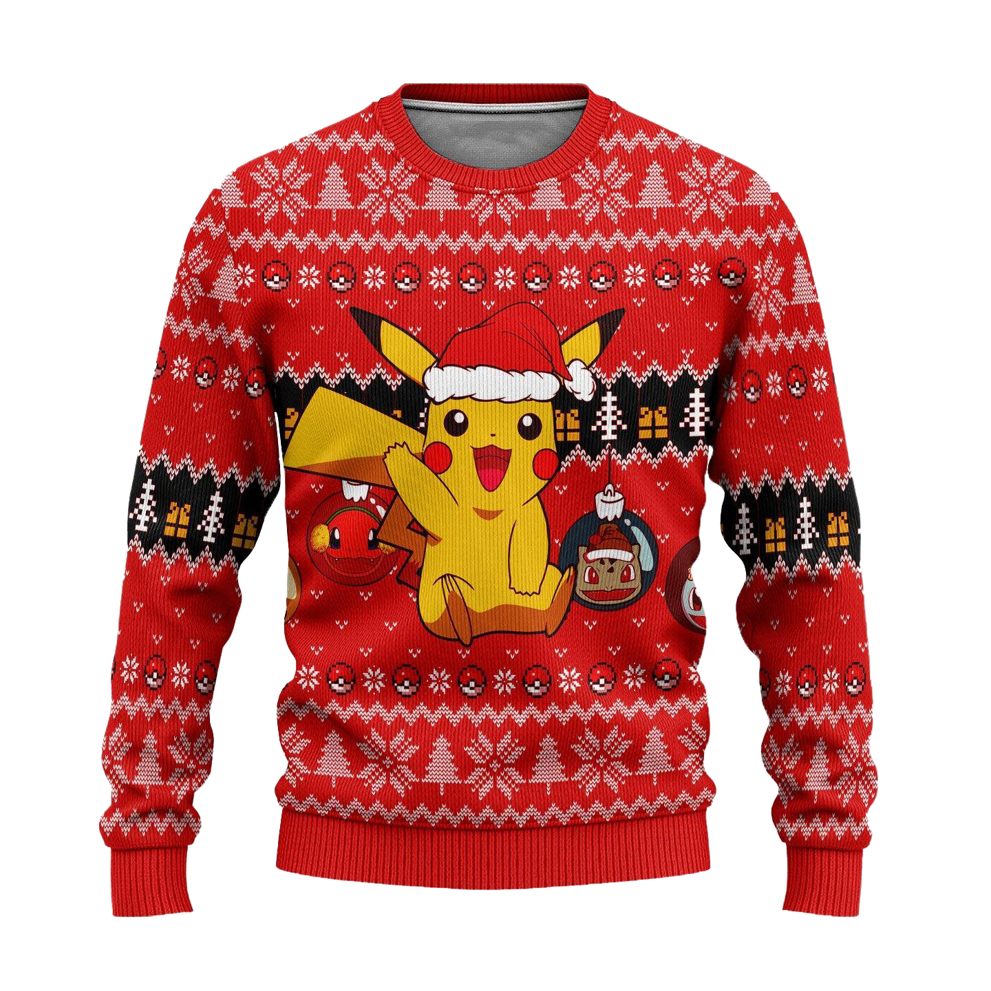 Pikachu Pokemon Ugly Christmas Sweater Anime Xmas Gift