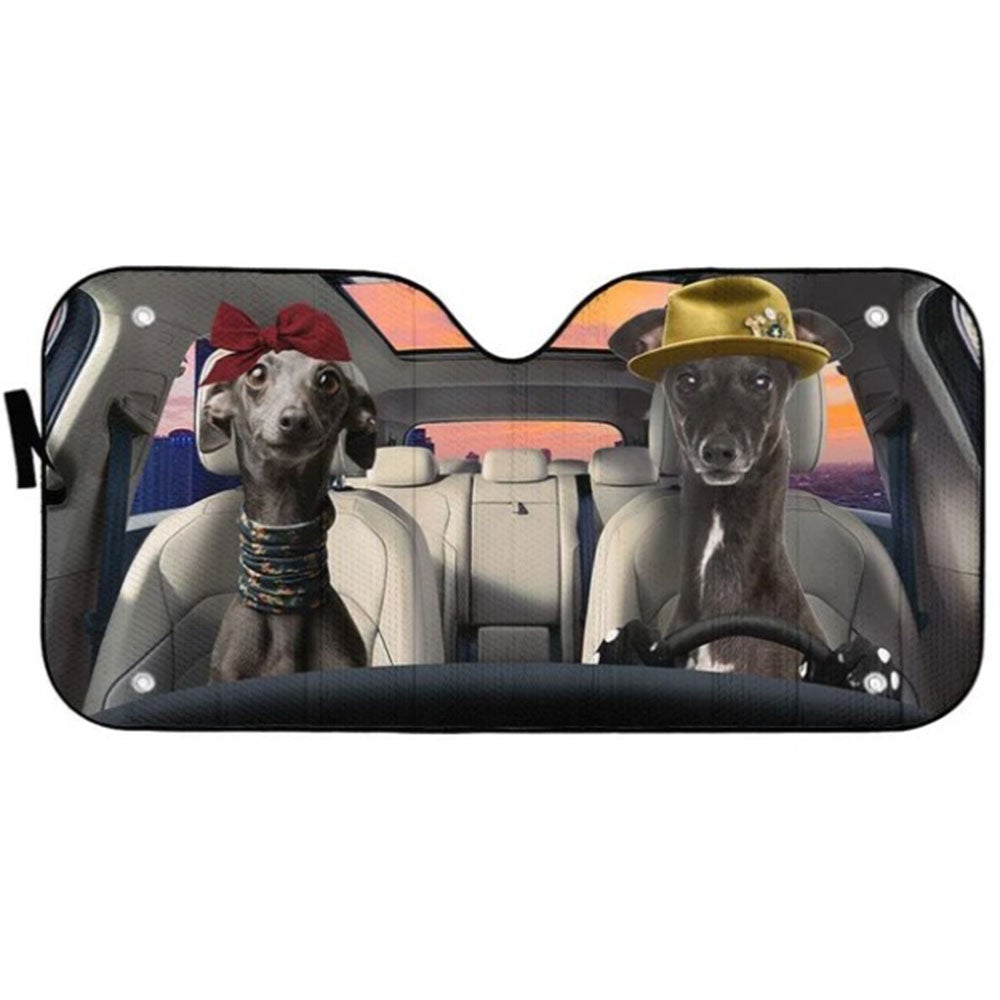 Italian Greyhound Dog Car Auto Sun Shades Windshield Accessories Decor Gift