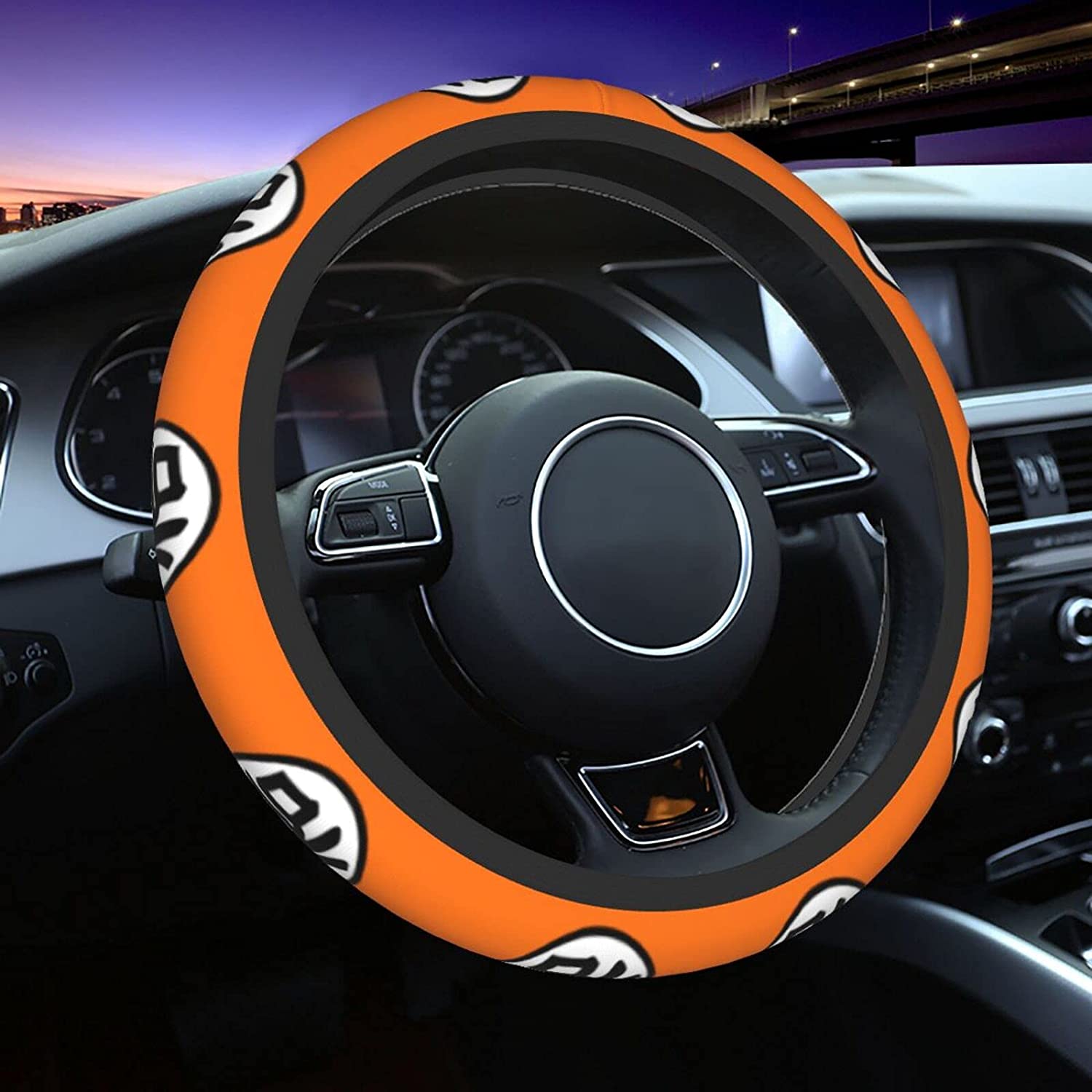 Dragon Ball Kame Symbol Premium Car Steering Wheel Cover