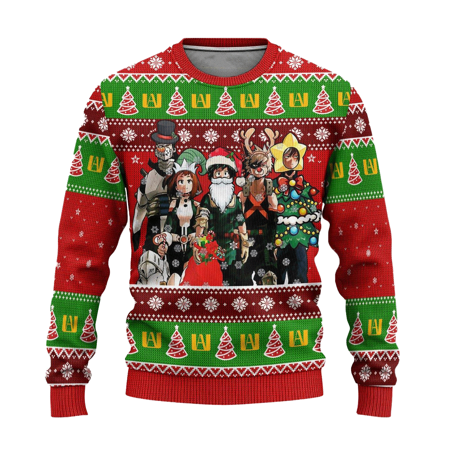 My Hero Academia Anime Ugly Christmas Sweater BNHA Xmas Gift