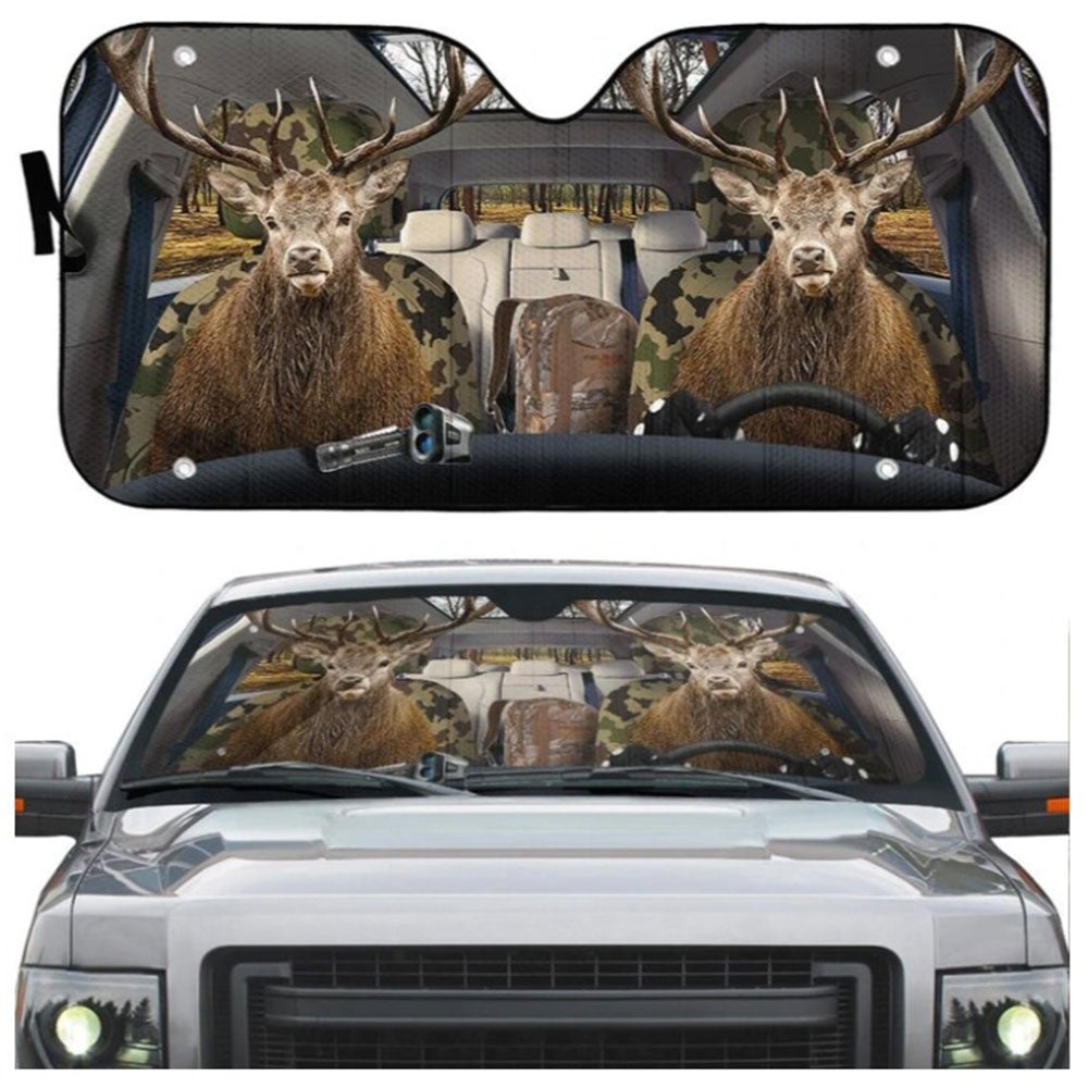 Deer Custom Car Auto Sun Shades Windshield Accessories Decor Gift