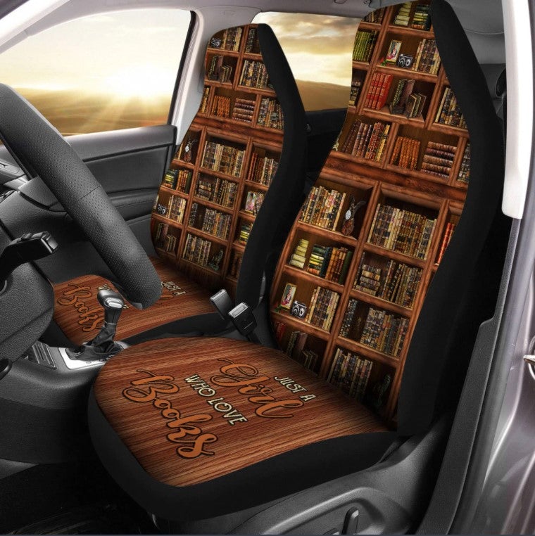 Just A Girl Who Love Books 3D Seat Cover