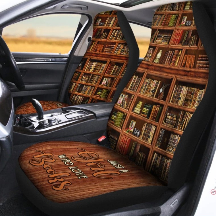 Just A Girl Who Love Books 3D Seat Cover