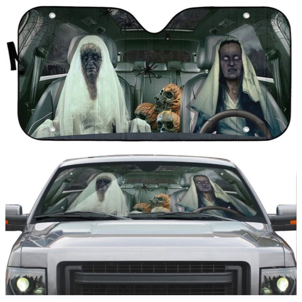 Halloween Ghost Custom Car Auto Sun Shades Windshield Accessories Decor Gift