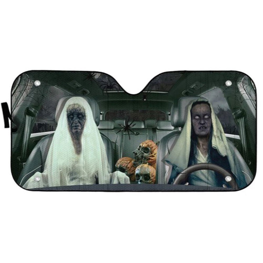 Halloween Ghost Custom Car Auto Sun Shades Windshield Accessories Decor Gift