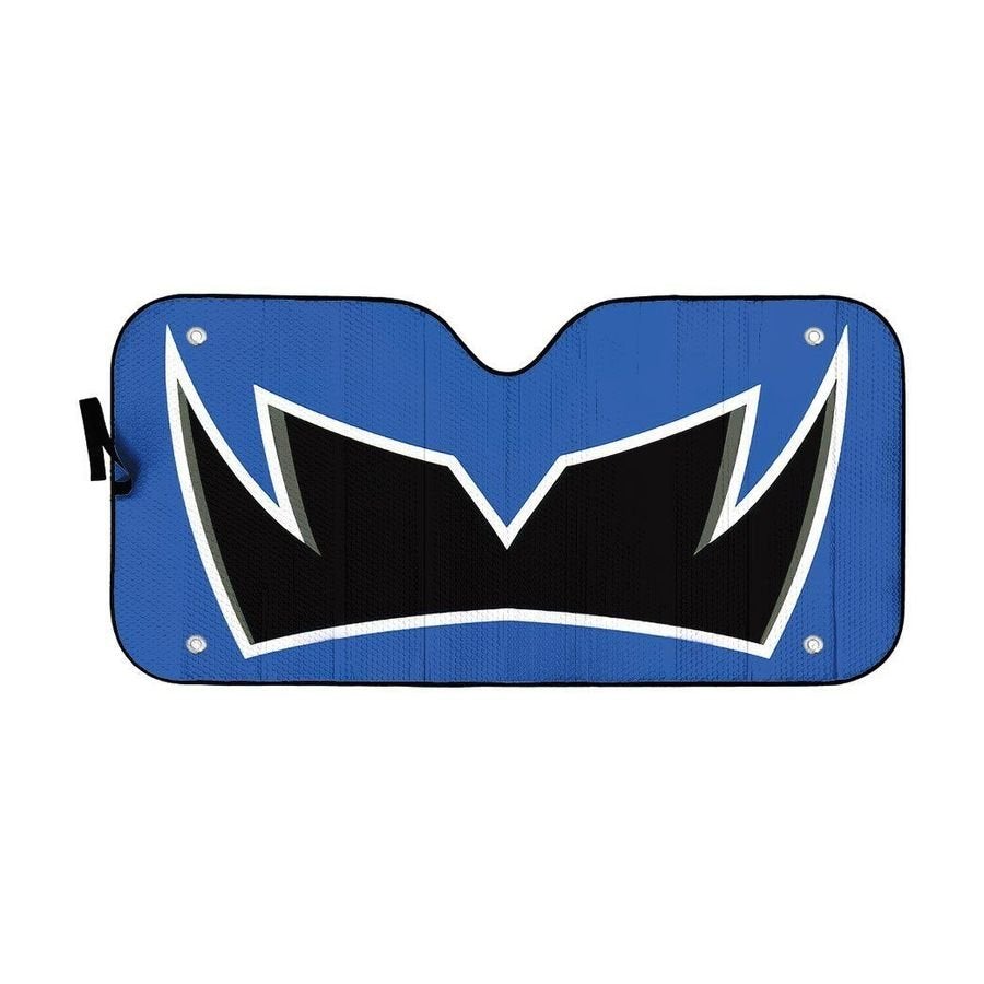 Power Rangers Dino Thunder Blue Ranger Helmet Custom Car Auto Sunshade Windshield Accessories Decor Gift