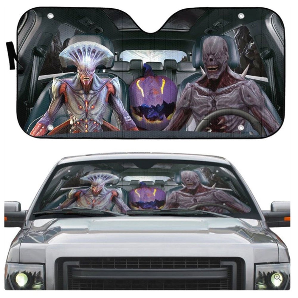 Halloween Demon Custom Car Auto Sun Shades Windshield Accessories Decor Gift