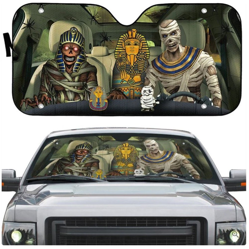 Halloween Mummy Custom Car Auto Sun Shades Windshield Accessories Decor Gift