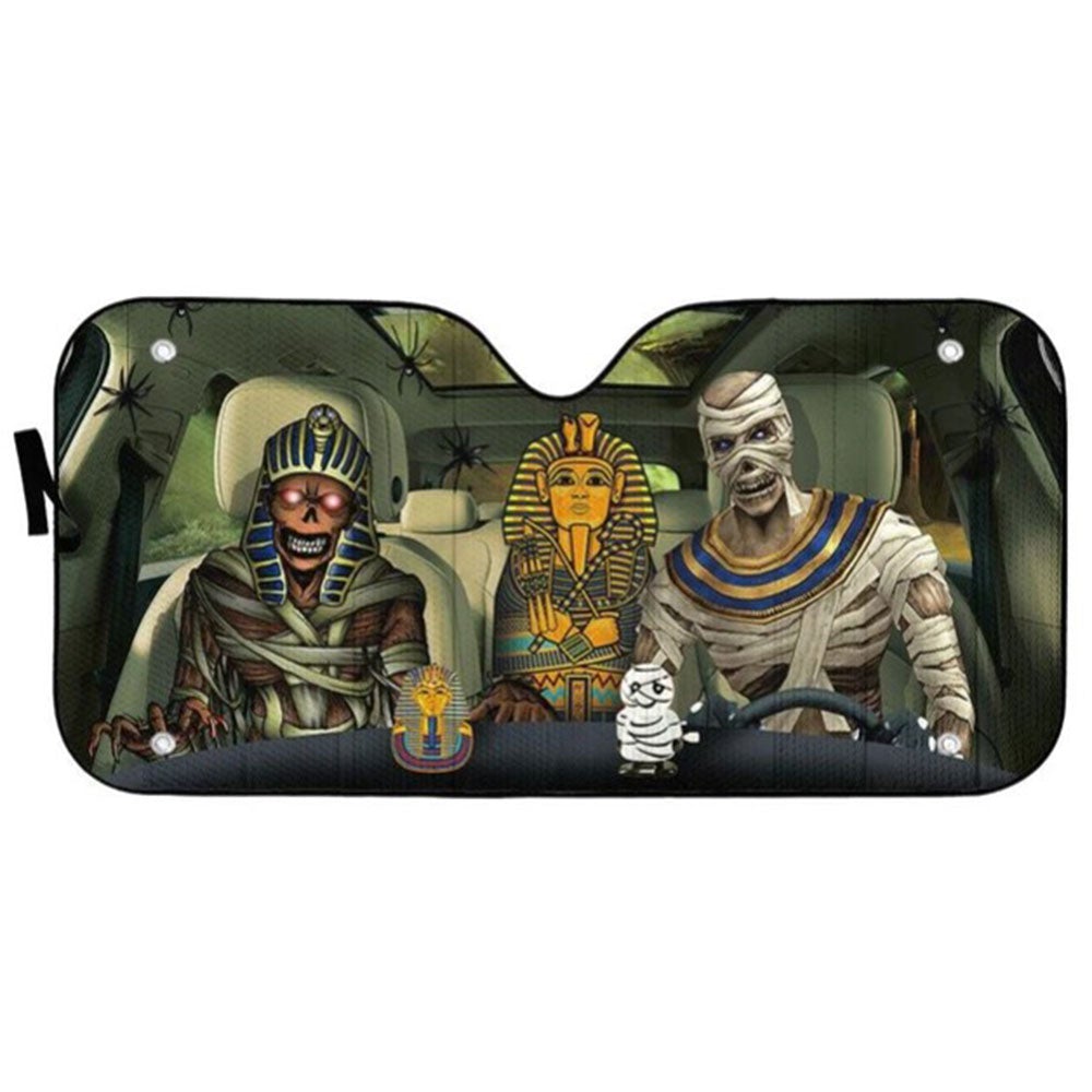 Halloween Mummy Custom Car Auto Sun Shades Windshield Accessories Decor Gift