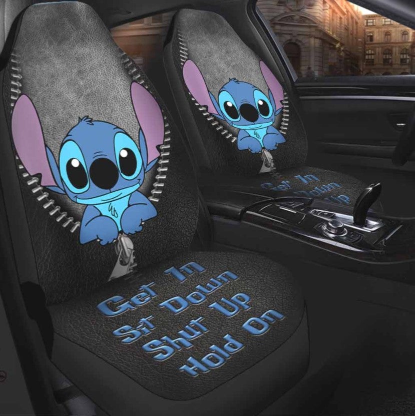 Stitch Get In Sit Down Shut Up Hold On Car Seat Cover