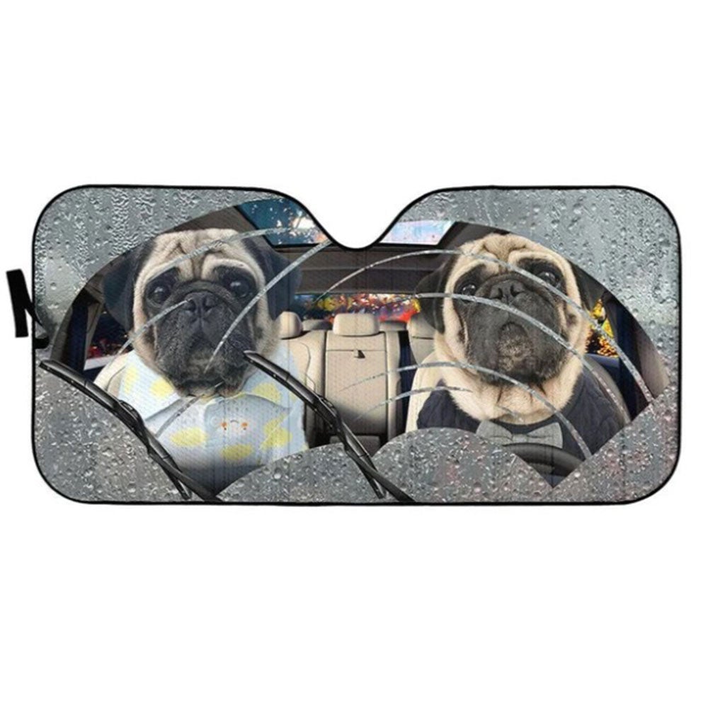 Rain Pugs Custom Car Auto Sun Shades Windshield Accessories Decor Gift