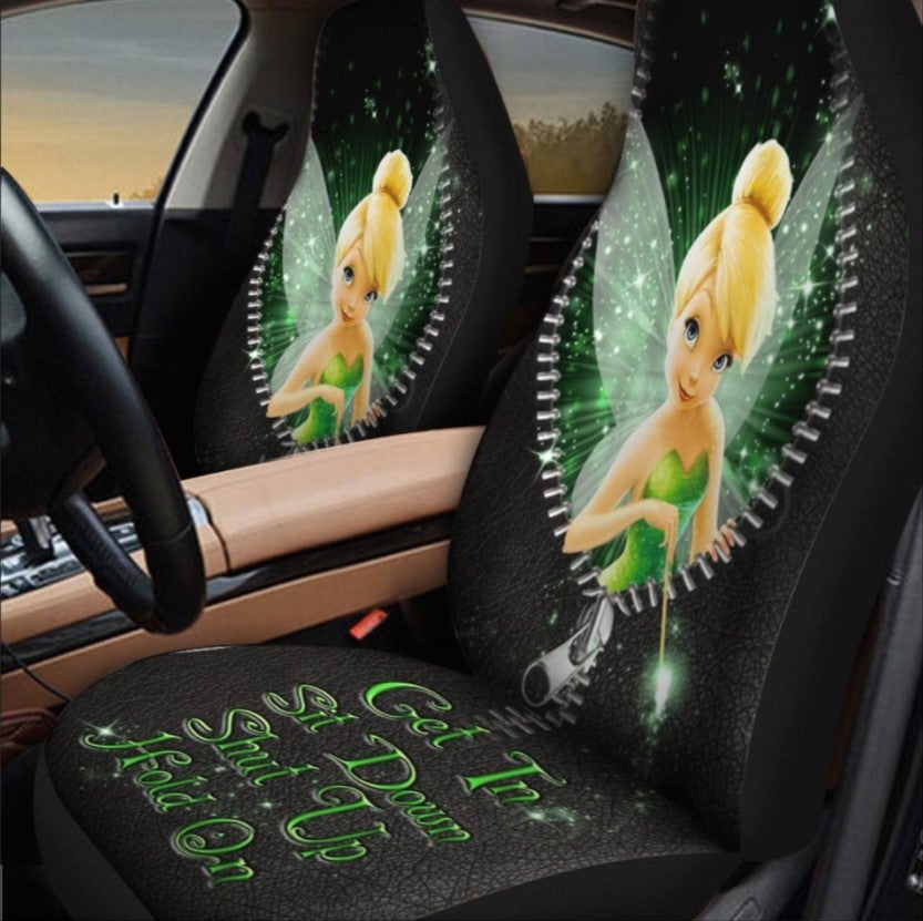 Tinker Bell Get In Sit Down Shut Up Hold On Car Seat Cover