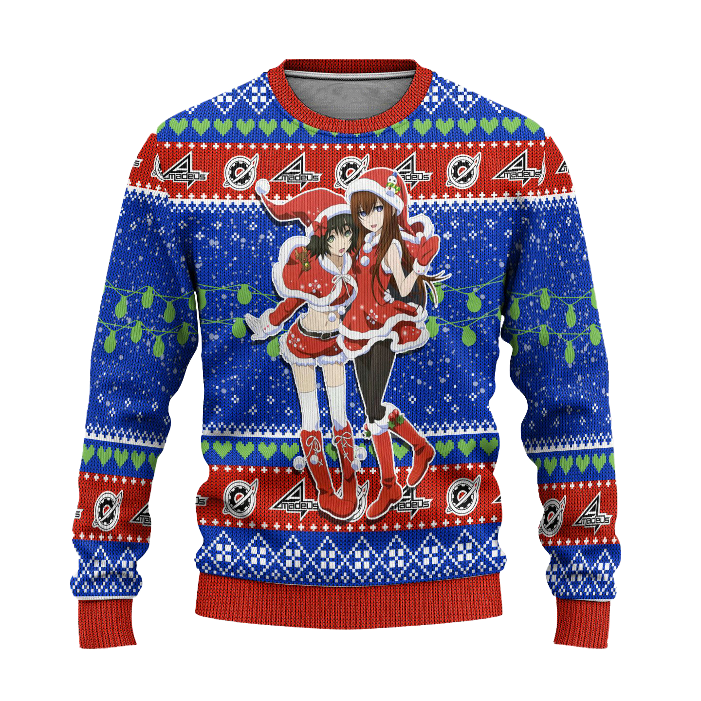 Steins Gate Anime Ugly Christmas Sweater Custom Xmas Gift
