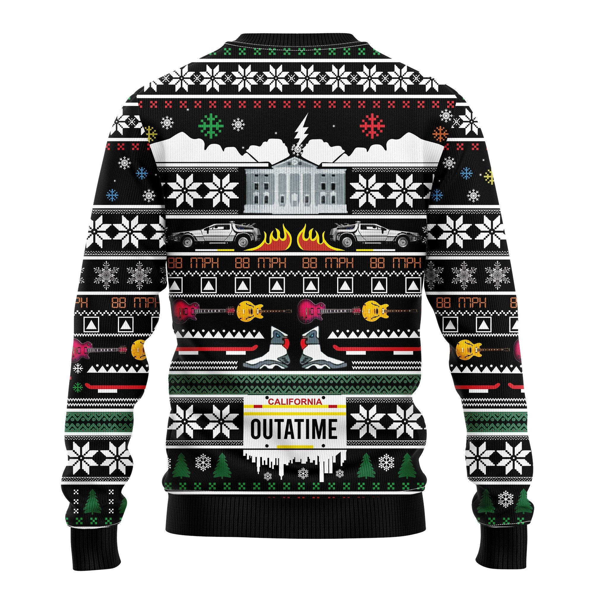 Outatime Ugly Christmas Sweater Amazing Gift Idea Thanksgiving Gift