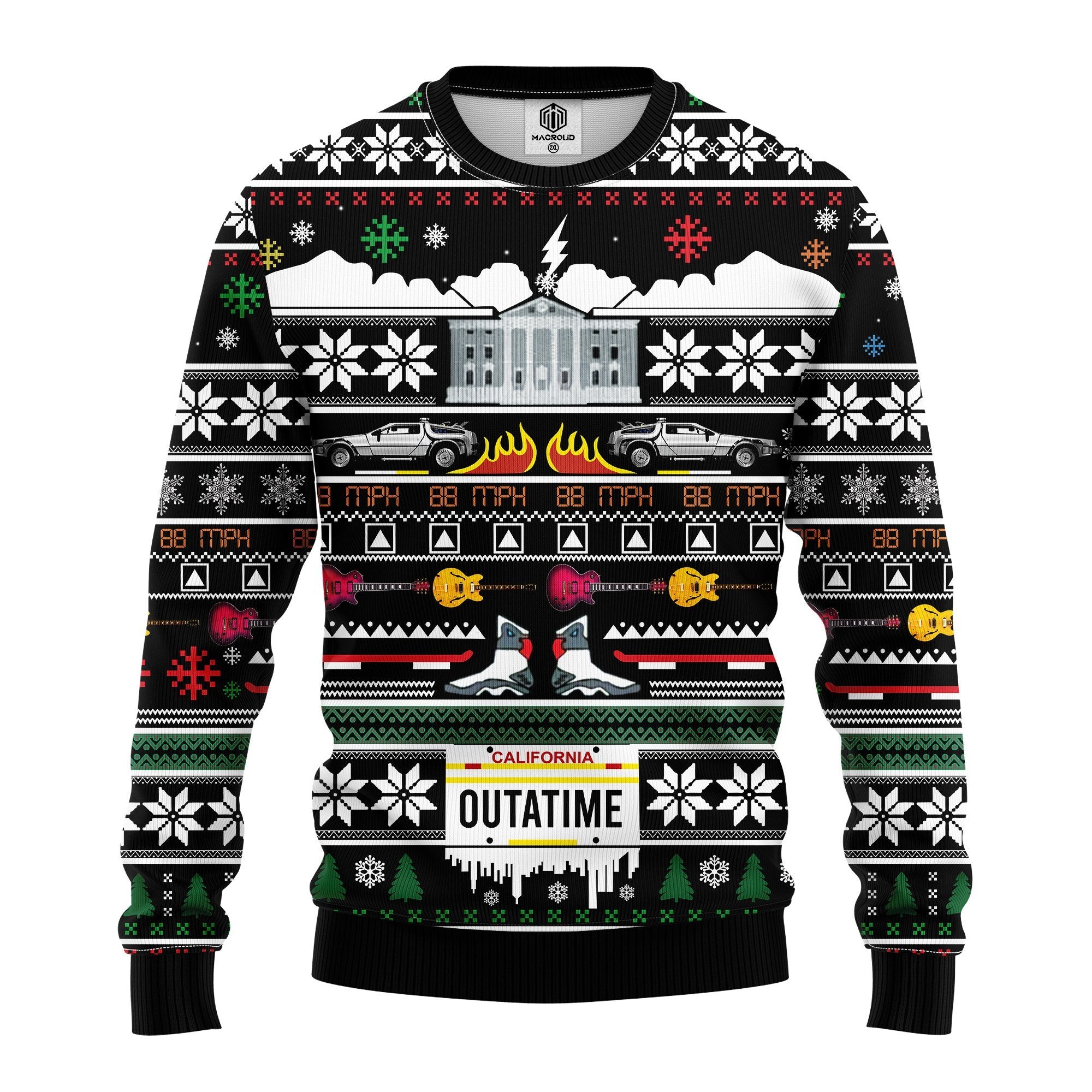 Outatime Ugly Christmas Sweater Amazing Gift Idea Thanksgiving Gift
