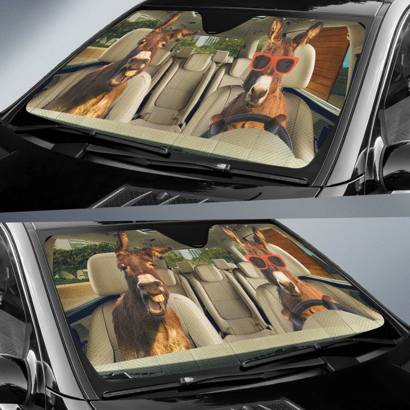Driving Donkeys Car Auto Sunshades