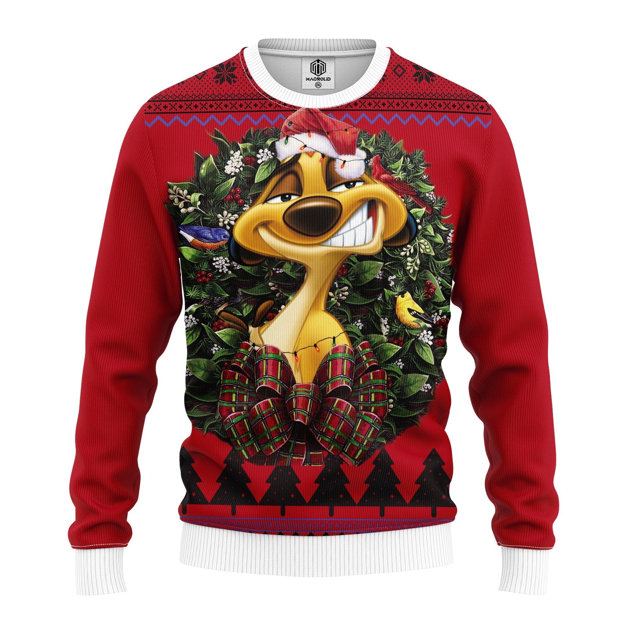 Timon Lion King Funny Noel Mc Ugly Christmas Sweater Thanksgiving Gift
