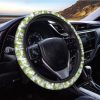 Cute Frog Pattern Print Car Steering Wheel Cover