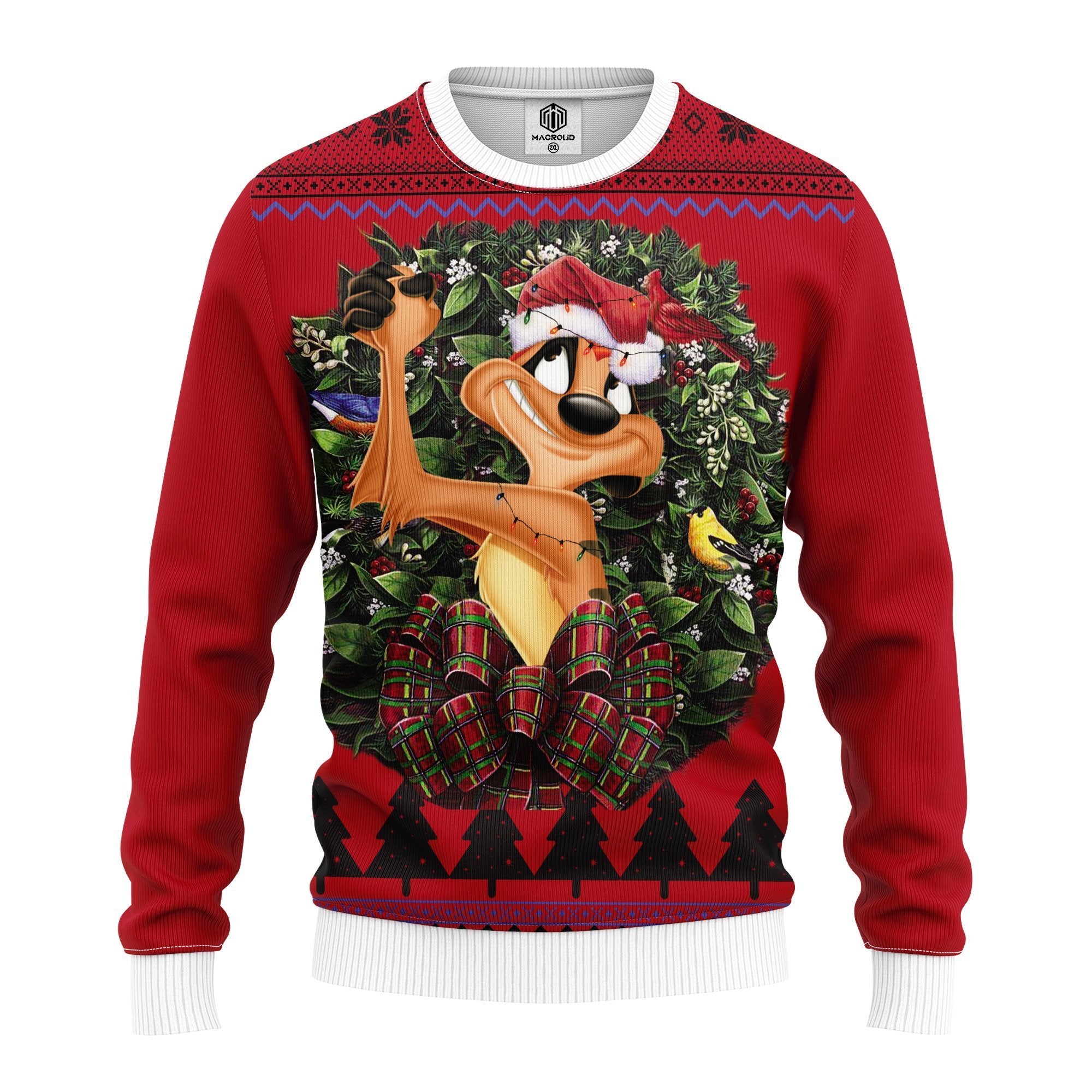 Timon Lion King Noel Mc Ugly Christmas Sweater Thanksgiving Gift