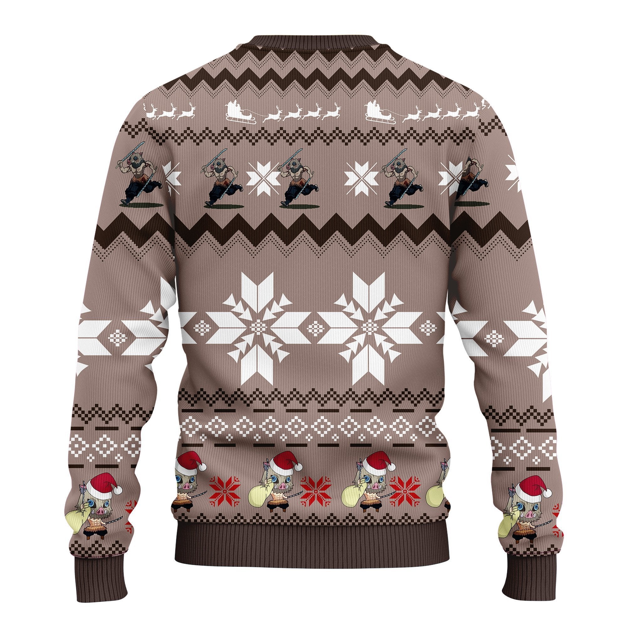 Demon Slayer Kimetsu No Yaiba Hashibira Inosuke Ugly Christmas Sweater Amazing Gift Idea Thanksgiving Gift