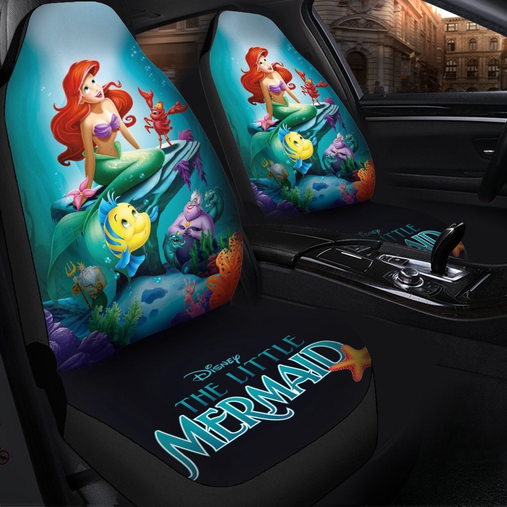 The Little Mermaid Premium Custom Car Seat Covers Decor Protectors