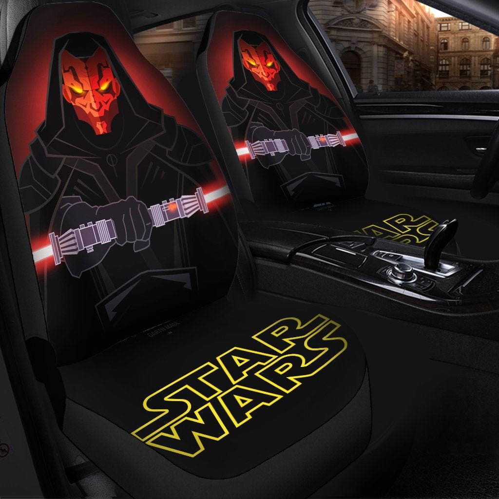 Star Wars Darth Maul Premium Custom Car Seat Covers Decor Protector