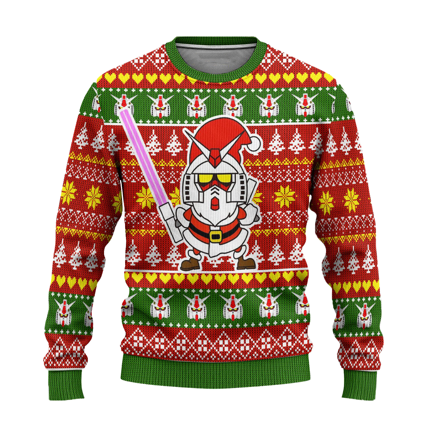 Gundam Anime Ugly Christmas Sweater Custom Santa Xmas Gift