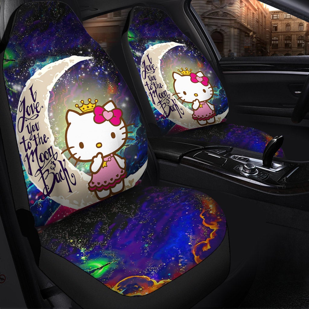 Hello Kitty Love You To The Moon Galaxy Car Seat Covers