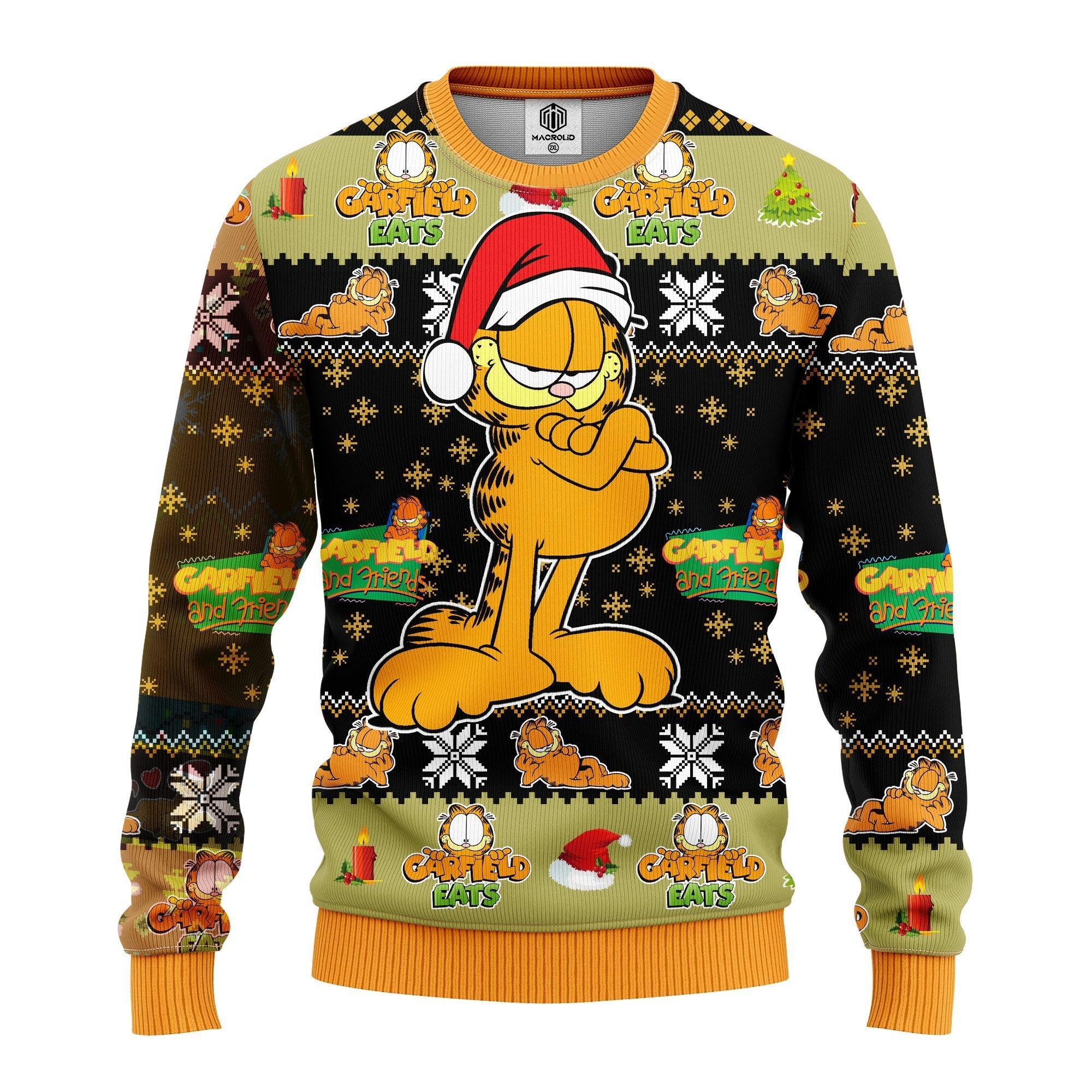 Garfield 3D Ugly Christmas Sweater Amazing Gift Idea Thanksgiving Gift