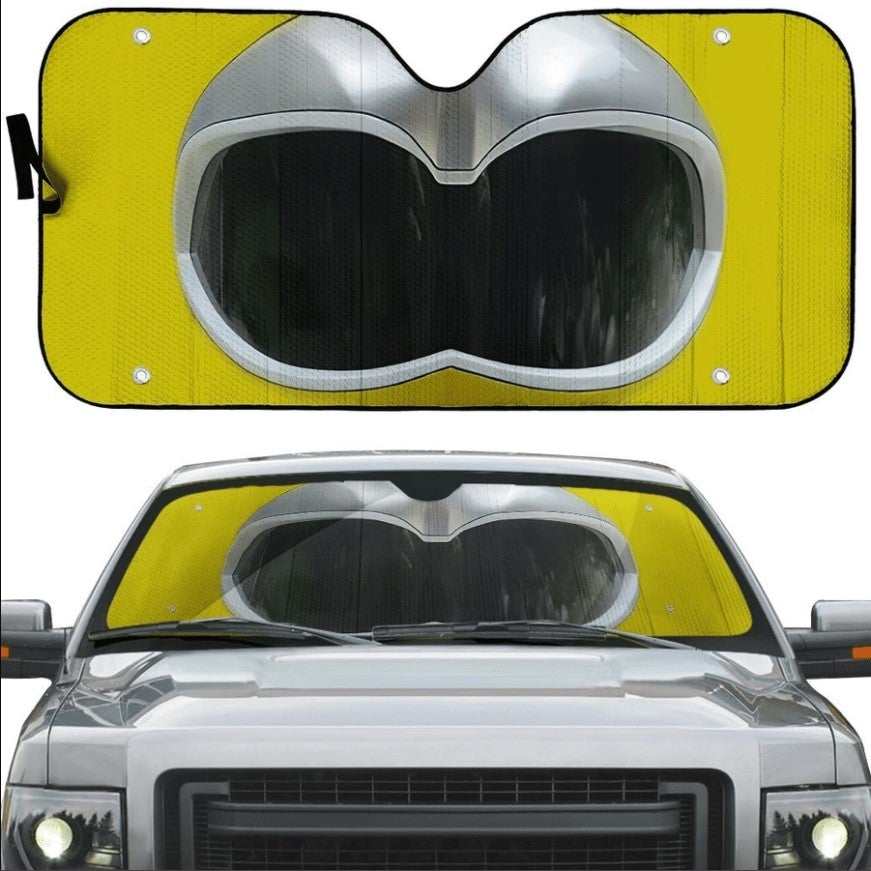 Power Rangers Wild Force Yellow Ranger Custom Car Auto Sunshade Windshield Accessories Decor Gift