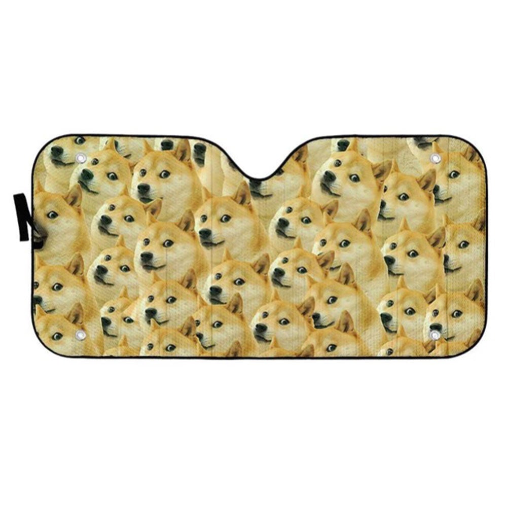 Doge Meme Custom Car Auto Sun Shades Windshield Accessories Decor Gift