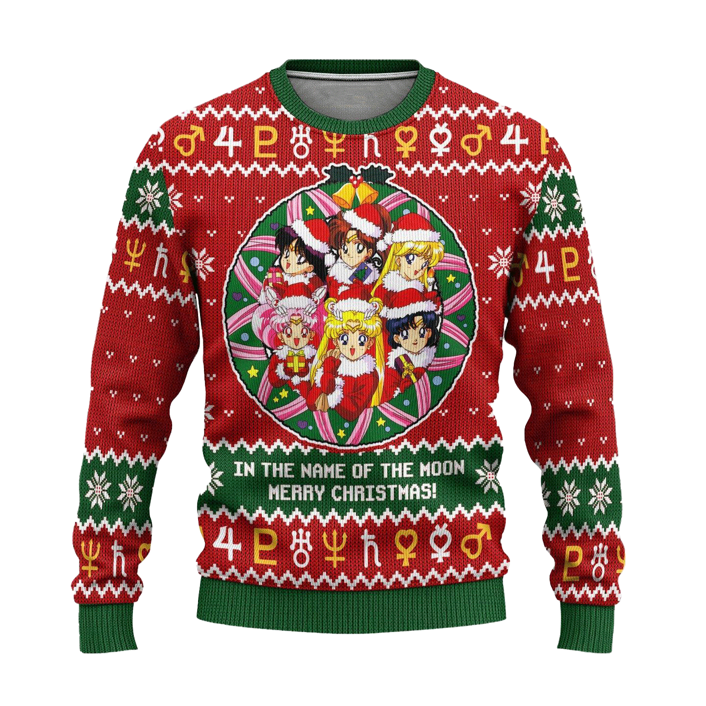 Sailor Guardians Anime Ugly Christmas Sweater Sailor Moon Xmas Gift