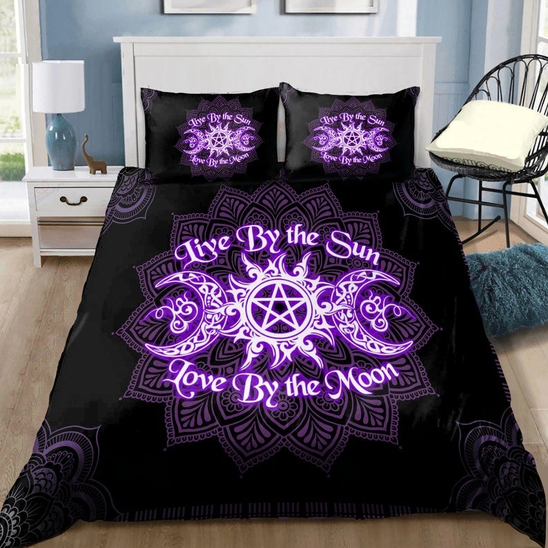 Beautiful Mandala Wicca Bedding Set Duvet Cover And 2 Pillowcases