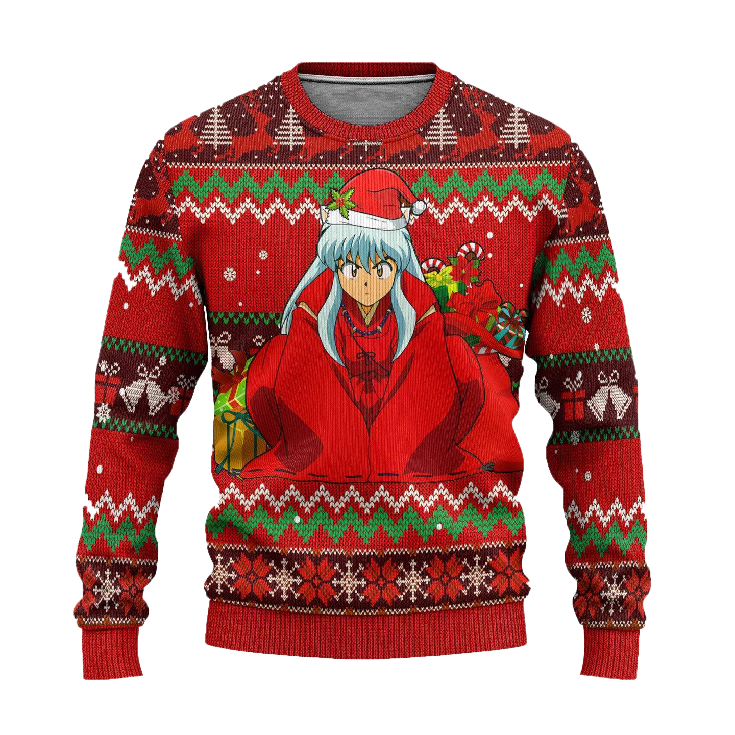 Inuyasha Ugly Christmas Sweater Anime Xmas Gift