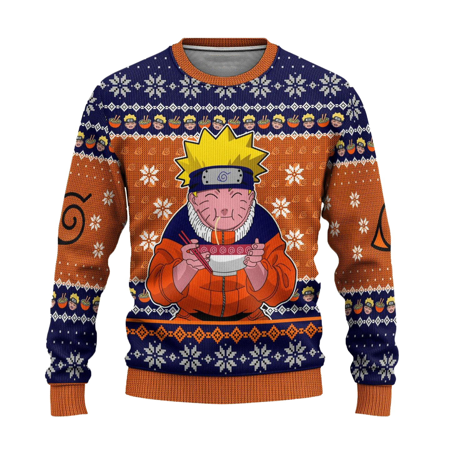 Naruto Ramen Anime Ugly Christmas Sweater Xmas Gift