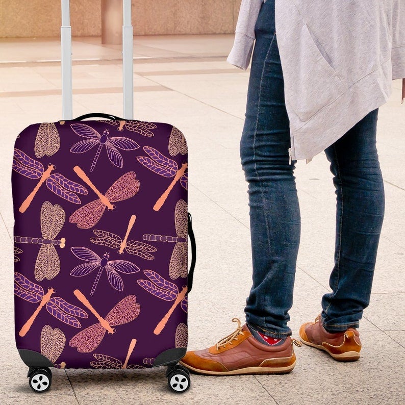Dragonfly Luggage Cover Suitcase Protector