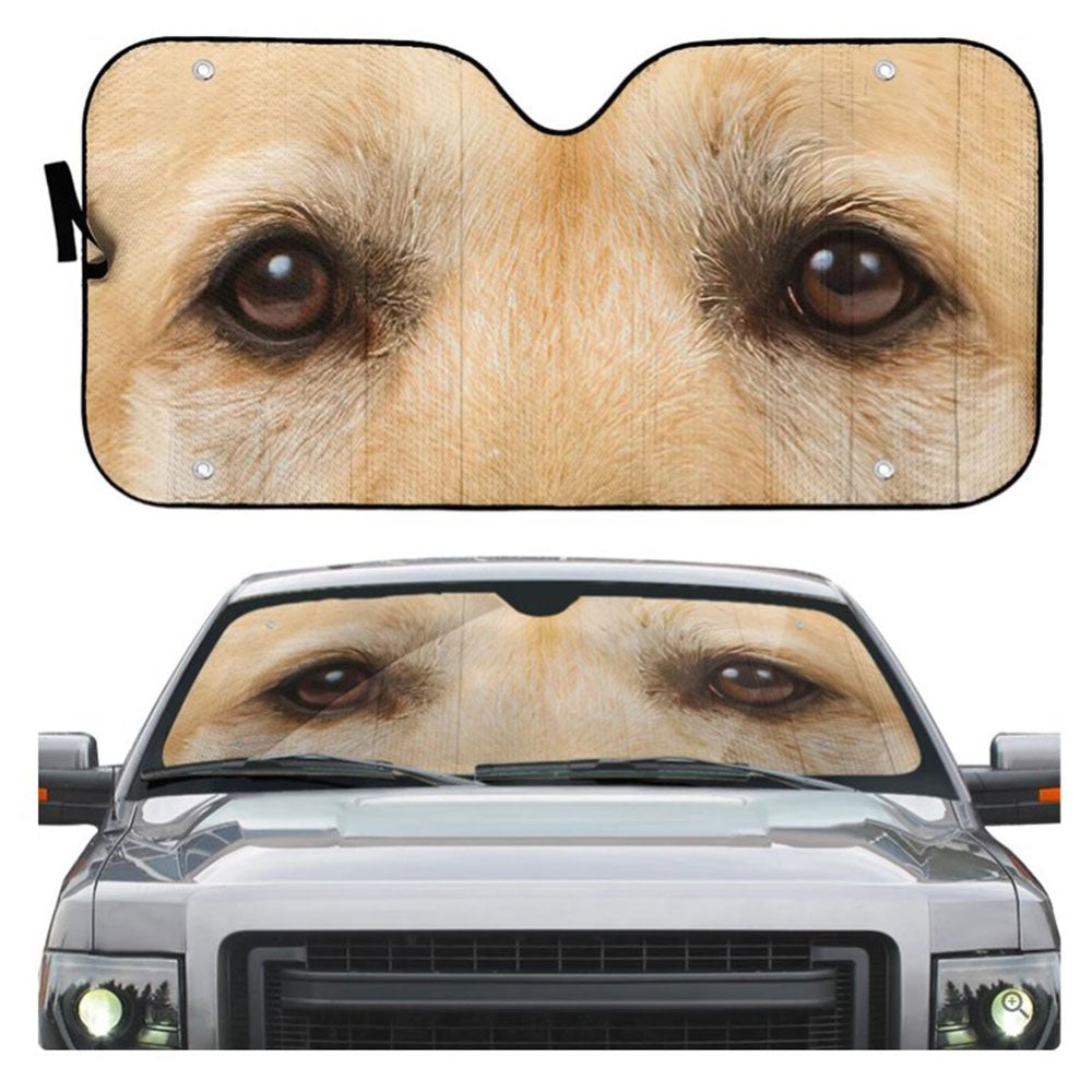 Labrador Retriever Dog Eyes Custom Car Auto Sun Shades Windshield Accessories Decor Gift