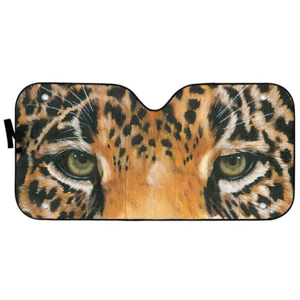 Leopard Eyes Car Auto Sun Shades Windshield Accessories Decor Gift