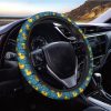 Pixel Rubber Duck Pattern Print Car Steering Wheel Cover